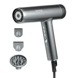 【Summervibes】VEVOR Professional Hair Dryer, 3.0 Million Negative Ions Blow Dryer, 98,000RPM High-Speed Brushless Motor, 3 Temp & 3 Speeds, Lightweight Salon Hair Blow Dryers with Nozzles & Diffuser for Home Travel