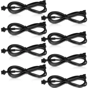 8 count Extension Cords RGB LED Multi Color Extension Cords Rock Light Extension Wire Neon Accent LED Strip Extension  for  ATV  (60 Inch)