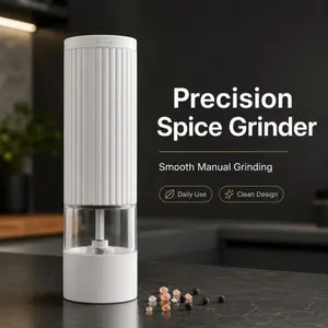 Precision Spice Grinder, Sea Salt & Pepper Grinder for Home Kitchen, Adjustable Coarse/Fine Grind