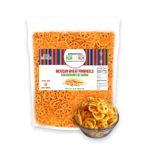 Amantoli - Mexican Duritos Pinwheel Wheat 1Lb (453gr) Snack, Traditional, Crunchy, Delicious | Chicharron/Fritura De Harina En Forma De Rueda Para Freir | Made In Mexico.