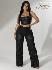Lace Pearl Jean  Bottom