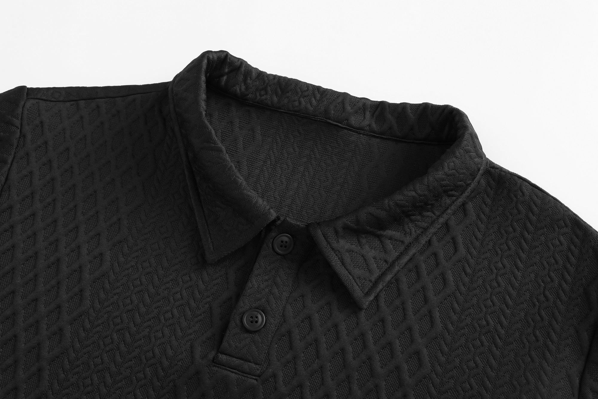 2-Pack Men’s Cooling Polo Shirts, Textured Knit Short-Sleeve Tops, Breathable & Soft Casual Golf Polos for Men, All-Season Everyday Wear