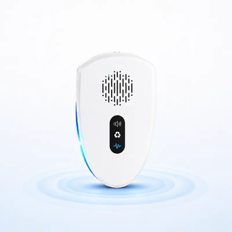 Chemical-Free Ultrasonic Pest Repeller - Plug-In Smart Variable Frequency Household Room Wall Device, Adjustable Night Light, Silent Operation, 160m² Coverage