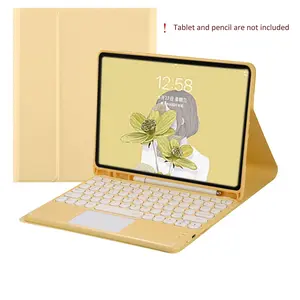 Detachable Keyboard Cover for iPad 7th/8th/9th Gen 10.2inch, Air 3 10.5 inch, 1 Count Multicolor Retro Round Keyboard, Tablet & Computer Accessories