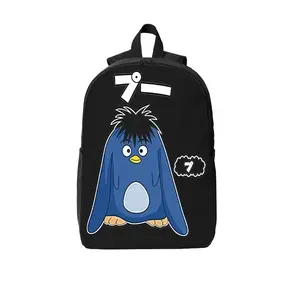 Jujutsu Kaisen Gojo Satoru Blue Penguin Cute Anime Cartoon Print Student School Backpack Breathable Shoulder Strap Book Bag For Kids Boys Girls