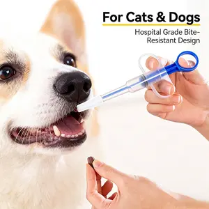 Cat Dog Medicine Feeder, Pet Medication Gun with Anti-Drop Silicone Head, Small Animal Feed Pusher, Convenient Medical Feeding Tool Accessory