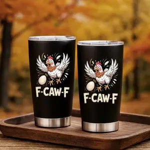 [BNB Christmas Gift 2025] “F-Caw-F Funny Chicken Tumbler – Hilarious Meme Cup for Coworker, Bestie, and Office Friends | Perfect Gift for Laugh Lovers, Morning Coffee Chaos, Holiday Parties & Everyday Humor”