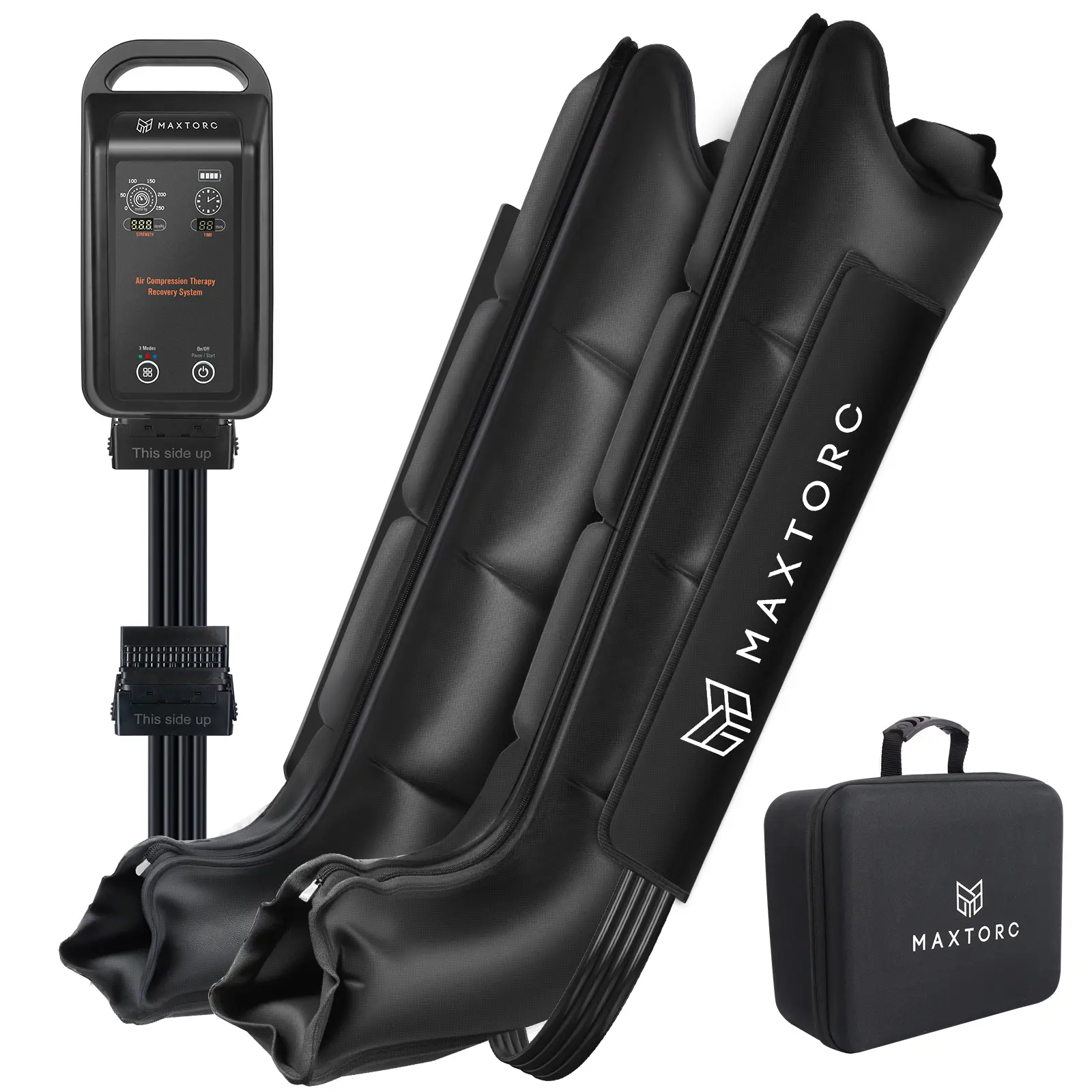 Maxtorc Air Compression Recovery System, 5000mAh Cordless Full Leg Massager with Dynamic Pressure, Reduces Muscle And Improves Circulation, Fast Recovery for Athletes And Fitness Enthusiasts, Relaxation for Family Members (Medium)
