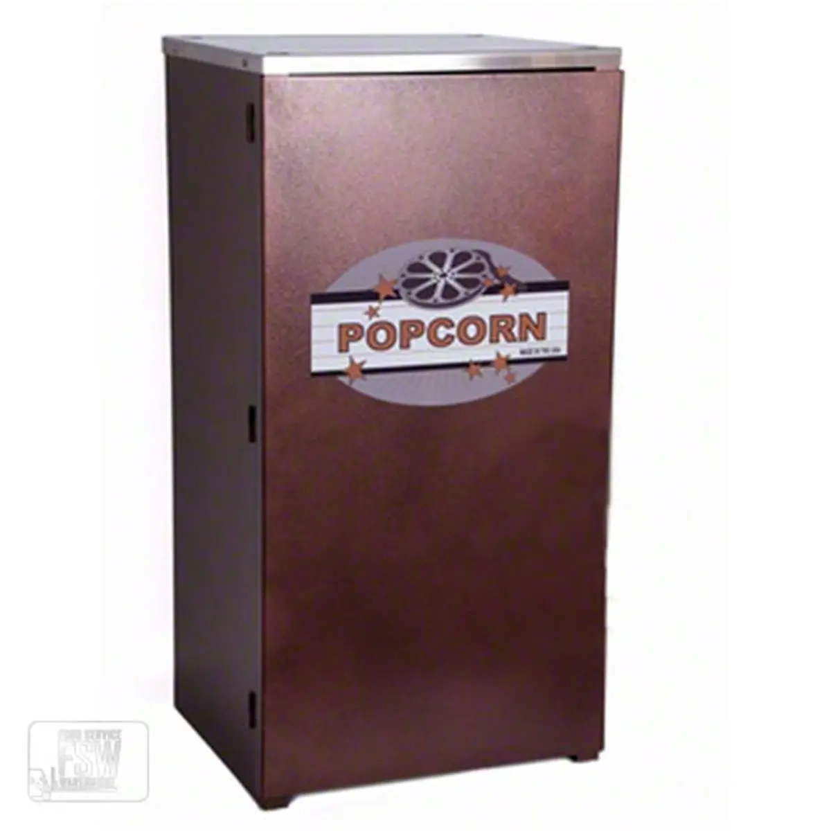 Paragon Antique Durable Steel Kitchen Popcorn Machine Stand, Powder-Coat Finish, Copper Cineplex Design, Wrap-Door Storage, Noncluttered Look, for Household Use