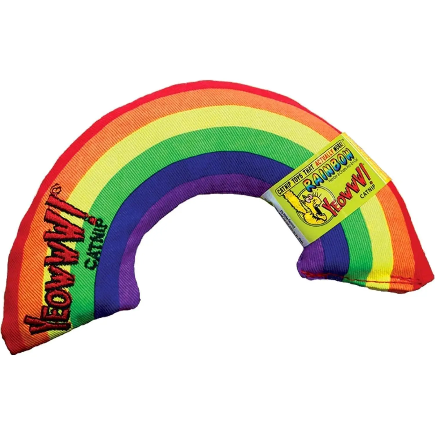 Ducky World Yeowww! Rainbow Organic Catnip Toy - 6 inch - 100% Organic Catnip - Made in USA