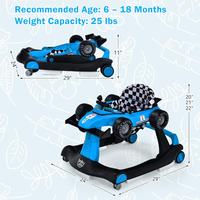 Blue, 4-in-1 with Anti-Rollover
