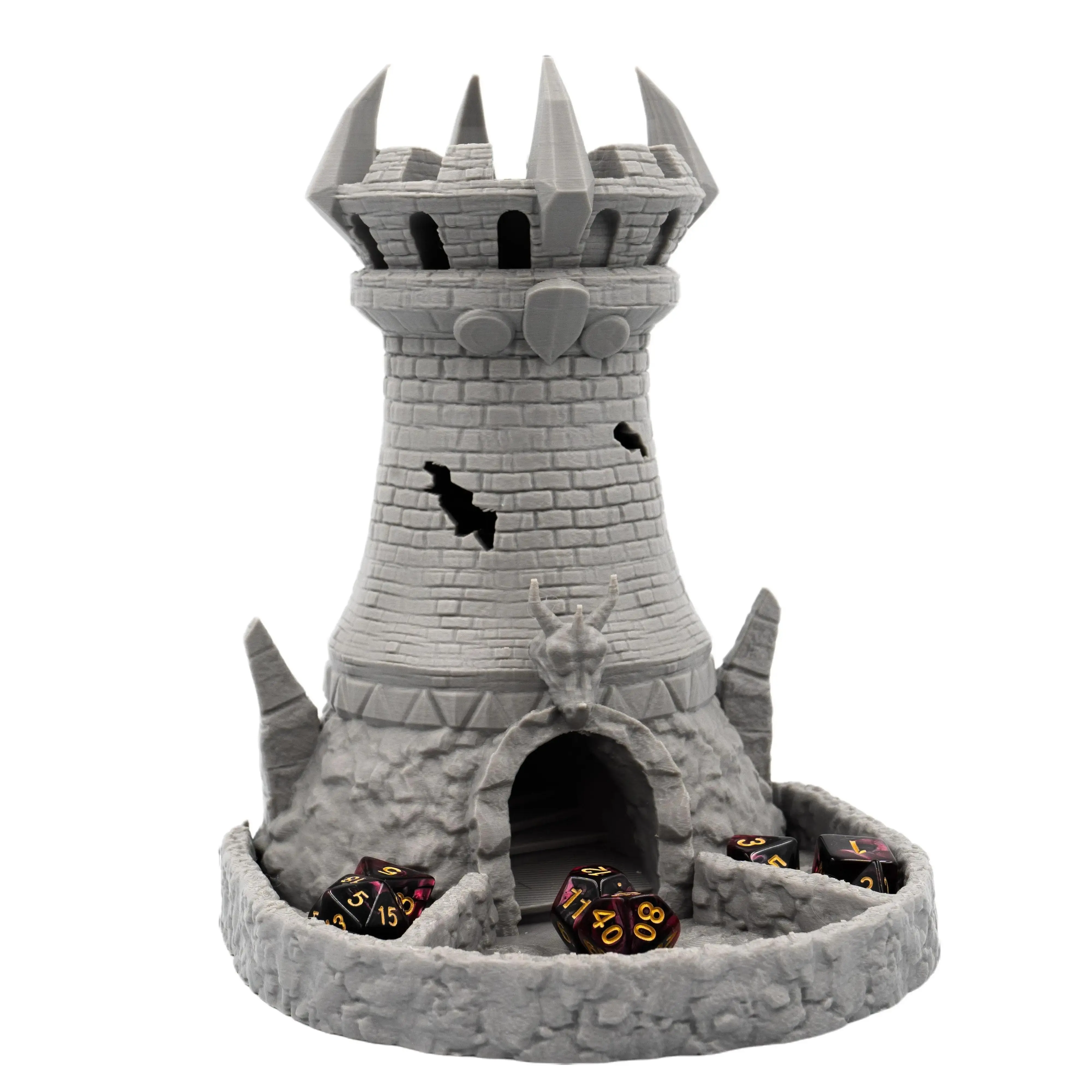 Medieval Fighter Dice Tower for Tabletop Games - Enhance Your Gaming Experience
