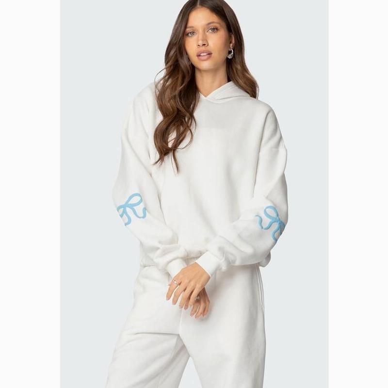 EDIKTED Bonney Bow Detail Hoodie