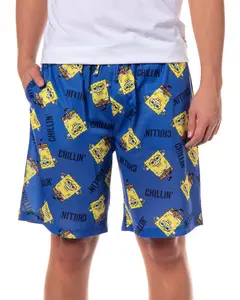 SpongeBob SquarePants Pajamas Men's Chillin Lounge PJ Sleep Shorts