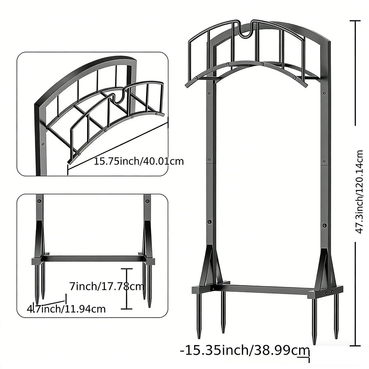 Garden Hose Holder Metal Water Hose Storage Stand Freestanding Water Hose Organizer Rack  for Outdoor Yards Farms and Lawns（Without a hose）
