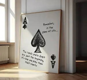 Ace of Spades, Motivational Wall Art, Mental Health Art, Inspirational Gifts, Home Decor, Home Gift, Printable Wall Art