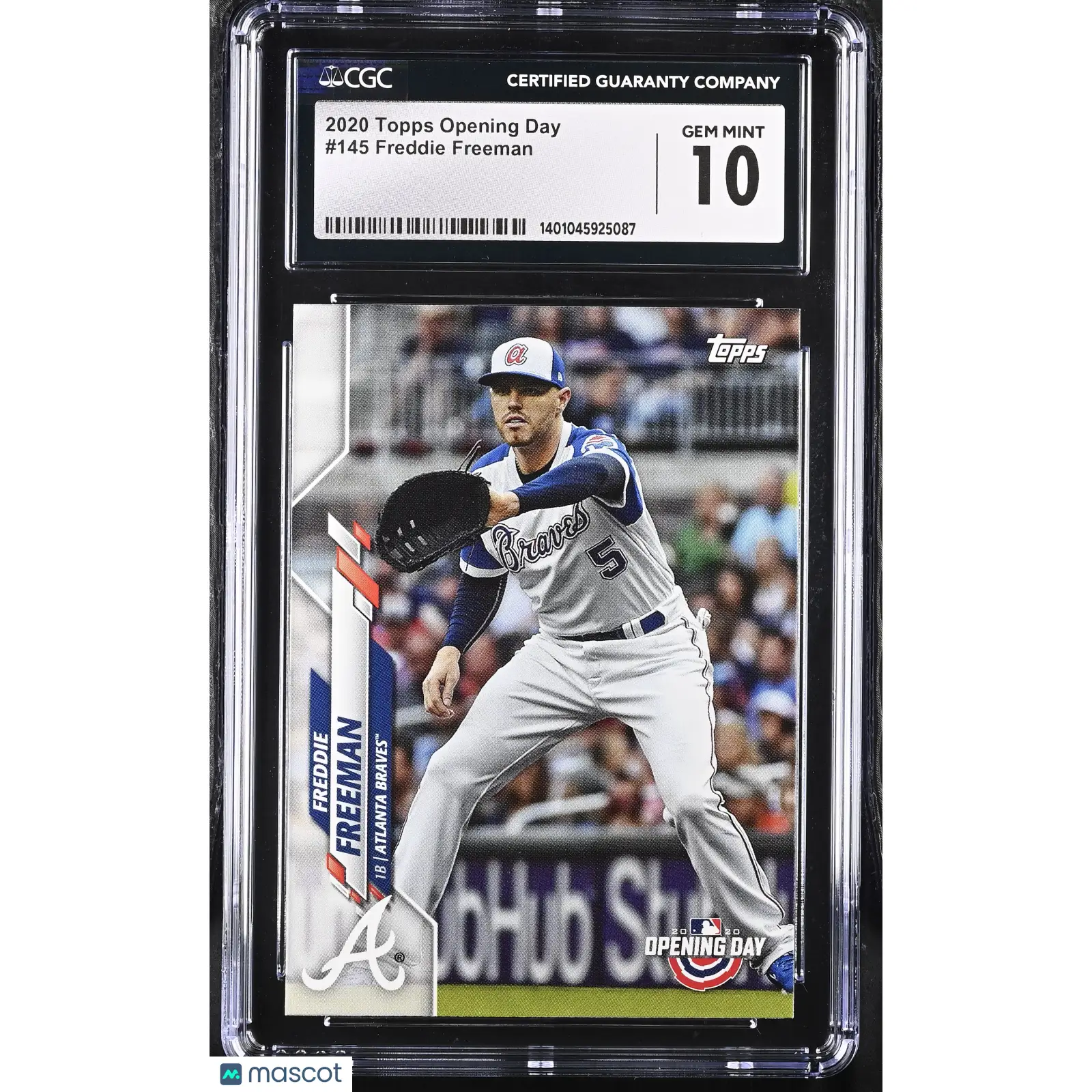 Freddie Freeman CGC 2020 Opening Day #145 Baseball 10