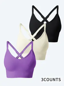 Ladies Backless Sports Bra with Breathable Fabric, Comfortable Quick-Dry Activewear for All Seasons, Versatile Indoor and Outdoor Women's Sportswear