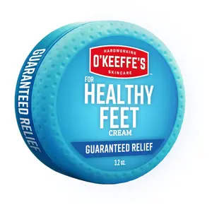 O'Keeffe's for Healthy Feet Foot Cream - 3.2 oz Jar (1 Pack) - Guaranteed Relief for Extremely Cracked, Dry Feet, Repairing Skincare, Instantly Boosts and Retains Moisture Levels | camping-soaps-and-shampoos