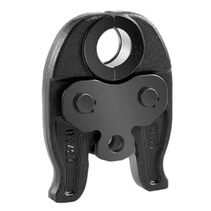 1/2-Inch Mega-Press Jaw For Compact Series Press Tools, 52 HRC Hardened Steel Construction For High Durability, Precision Ground, Compatible With 24 kN Press Tools For Carbon Steel Pipe Fittings, Connections, And Plumbing Systems