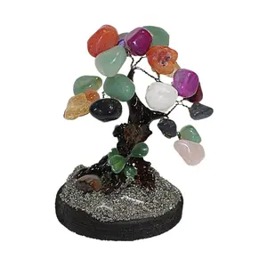 Radiant Gemstone Leaves for Clarity, Love, and Abundance - Handcrafted Quartz Tree with Metaphysical Energies