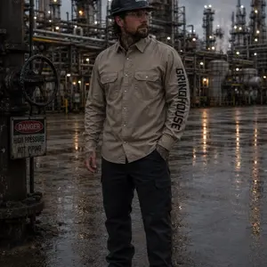 7/12s men’s vented flame resistant button up 7/12s men’s vented flame resistant button up