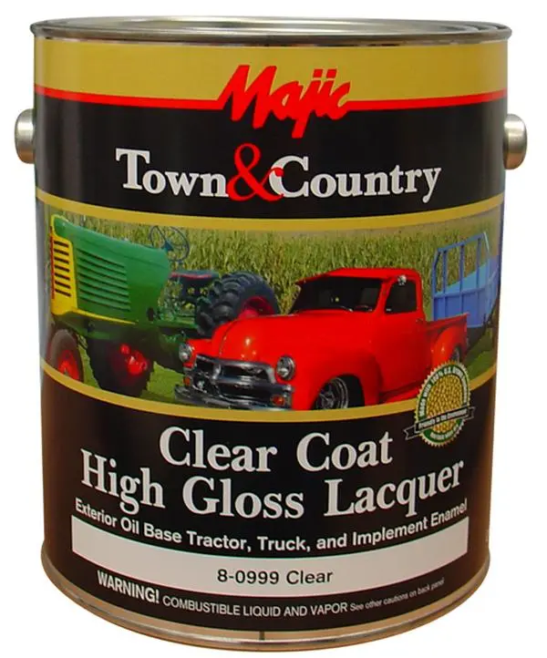 Yenkin Majestic Paint 8-0999-2 Town & Country Lacquer - High Gloss Clear Quart