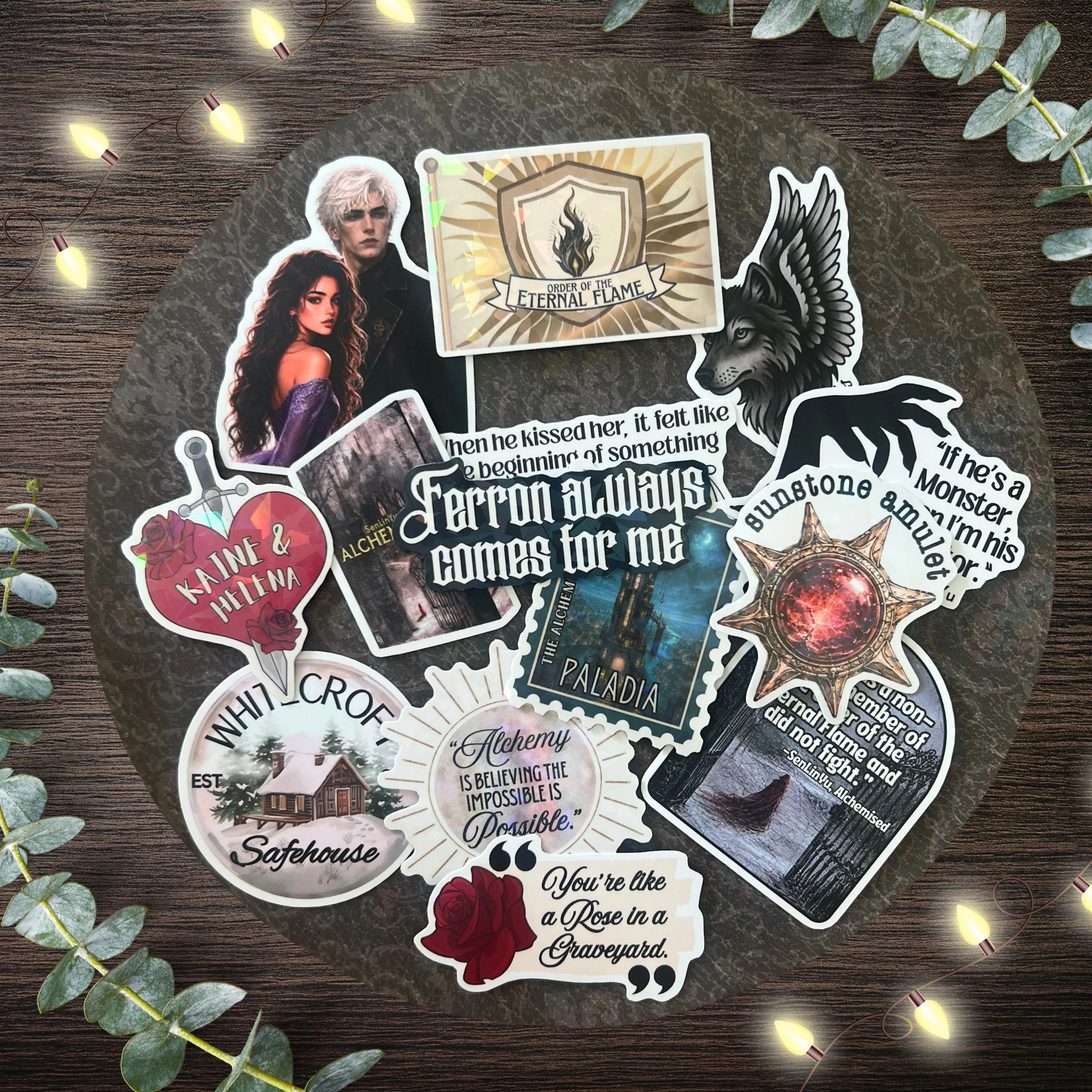 Alchemised Book Sticker Merch | Waterproof Vinyl Decals for Kindle | Dark Fantasy Reader gift for Booktok fans
