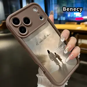 TPU Phone Case for iPhone 17 Pro Max 16 15 14 Plus 13 12 Mini 11 XR X XS Air E Companion Pattern Pocket-Friendly Shockproof Silicone Protective Soft Smartphone Casing