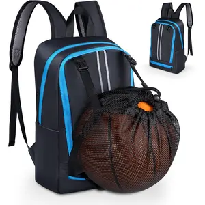 Geestock Basketball Backpack for Men with Shoes Compartment, Basketball Equipment Bag with Ball Holder, Gym Backpacks for Volleyball, Soccer & Baseball, Sport Training
