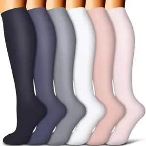 6-Pack Compression Socks — All-Day Support & Comfort!