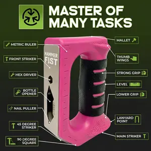 New 8 in 1 Hammer Fist Multi tool