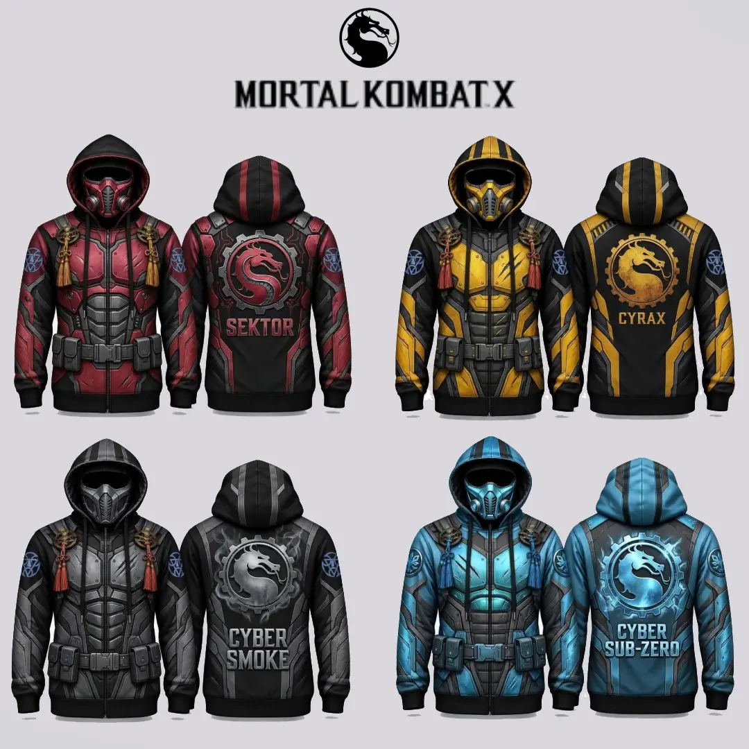 Men's Ninja Cosplay Balaclava Hoodie - Full-Zip Jacket with Built-In Mask, Dragon Graphic, 3D Armor Print, Oversized Windproof Warm Fleece Streetwear Sweatshirt, Anime Gamer Costume Gift