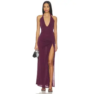 NBD Smita Maxi Dress in Plum