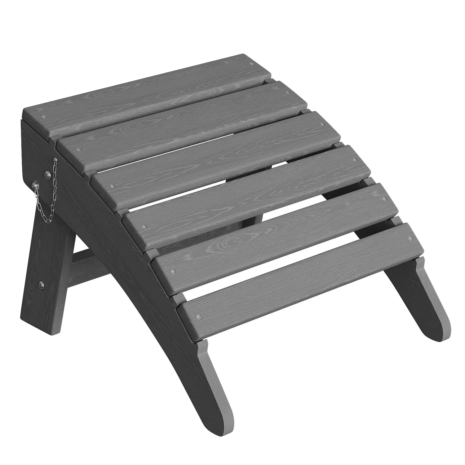 Garvee Folding Adirondack Ottoman HDPE Outdoor Footrest for Adirondack Chair All-Weather Resistant Navy Blue 1 Pack Ideal for Deck Backyard Patio Poolside Porch Lawn