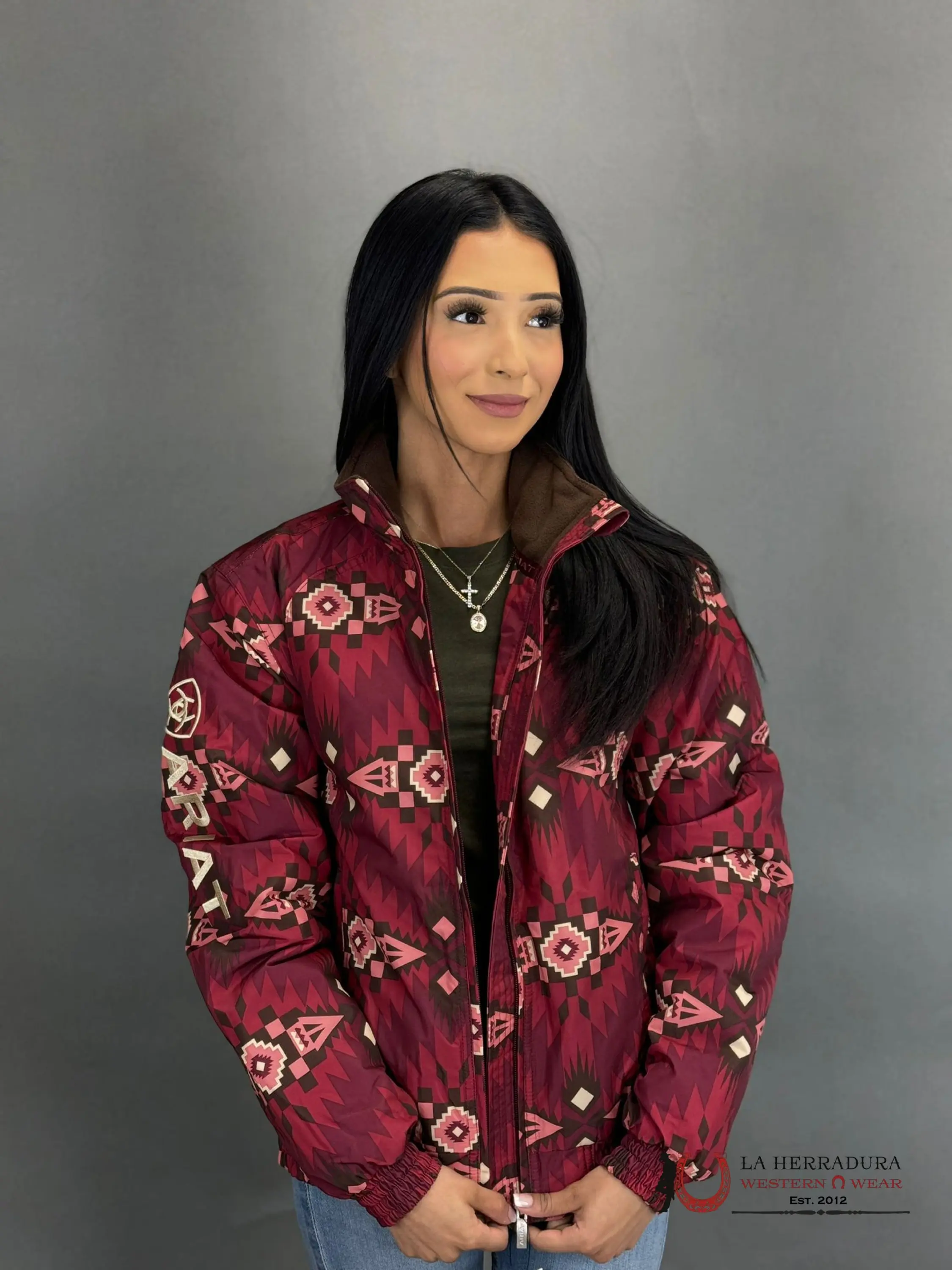 ARIAT WOMEN SOFT-SHELL JACKET ALAMO PRINT WESTERN STABLE 10046428