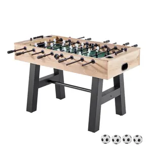 summervibes VEVOR Foosball Table, 55 inch Standard Size Table, Indoor Full Size Foosball Tables for Home, Family, and Game Room, Durable Soccer Set, Includes 4 Balls, Score Keeper, and 2 Cup Holders