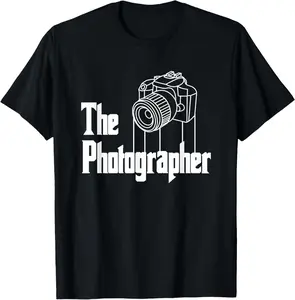 Casual Cotton shortsleeve tees Photographer design for photography lover T-Shirt