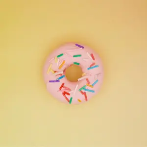 Lifelike Donut Shaped Candle Chocolate Pink White with Colorful Sprinkles Kawaii Bakery Decor Realistic Dessert Scent Handcrafted Food Candle
