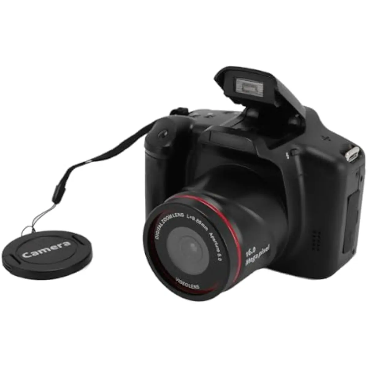 Digital Camera, 16MP 1080P DSLR Camera for Photography & Video, 16X Digital Zoom, Multi Axis Stabilization, Compact Vlogging Camera for Travel Gift