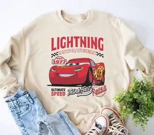 Retro McQueen Sweatshirt, Cars Movie Shirt, Birthday Shirt, Cars Movie