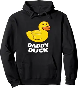 Funny Daddy Duck Rubber Duck Pullover Hoodie