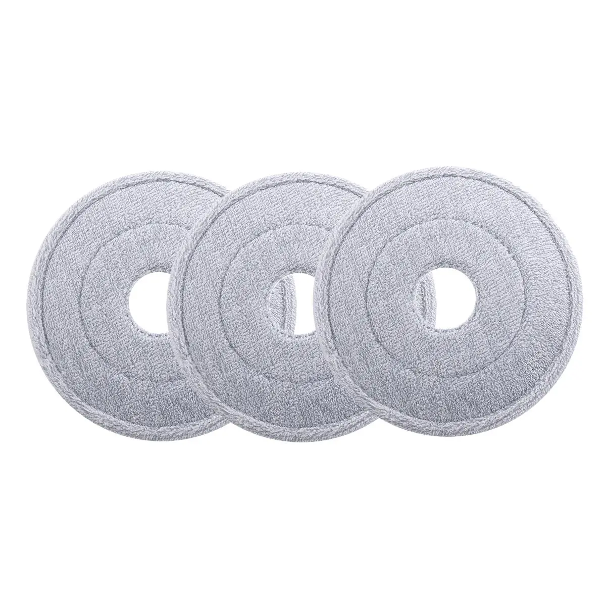 Household Cleaning Products Mop Replacement Head, 3pcs Reusable Round Microfiber Mop Pad Replacement Head, Home Care Supplies, Portable Household Floo