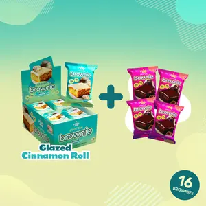 Glazed Cinnamon Roll Prime Bites Protein Brownies - 12 Pack + 4 Free Chocolate Glazed Donuts Glazed Cinnamon Roll Prime Bites Protein Brownies - 12 Pack + 4 Free Chocolate Glazed Donuts