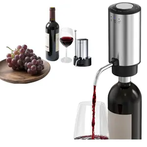 Rechargeable Wine Aerator Electric Decanter  Automatic Dispenser Withstorage Base Two Modes:long Press To Continuously Dispense Wine/single Dispense75ml Of