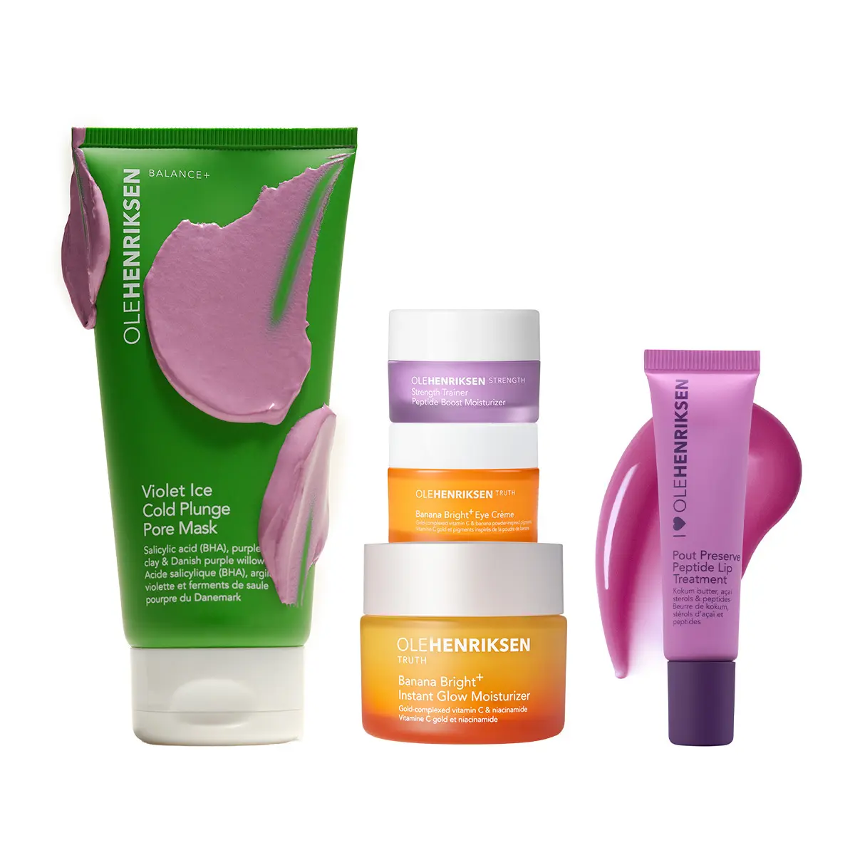 TikTok Exclusive No Filters Needed Skincare Face Mask Bundle - Clay, Hydrating Moisturizer, Bright Banana Detox, Glow & Go Set Moisture Clay Mask Peptide Violet TikTok Exclusive No Filters Needed Skincare Face Mask Bundle - Clay, Hydrating Moisturizer, Bright Banana Detox, Glow & Go Set Moisture Clay Mask Peptide Violet
