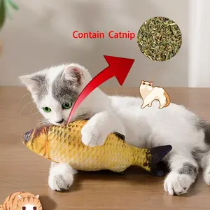 Catnip Fish Toy for Cats, Realistic Imitation Fish Design, Self-Entertainment & Stress Relief Pet Accessory, Fun Interactive Cat Toy