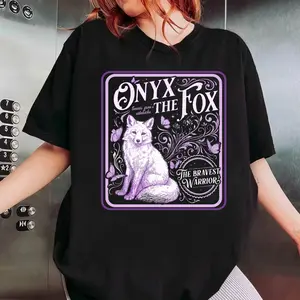 Quicksilver Onyx The White Fox Shirt, Little Osha Fantasy Tshirt, Quicksilver Book Inspired Merch, Kingfisher Fae & Alchemy, Unisex Sweater Pullover Tee