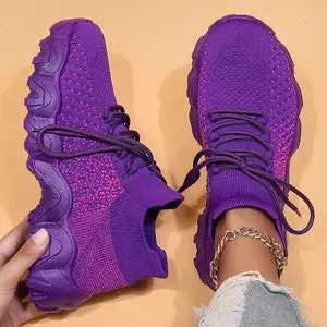 Women's Fashionable Colorblock Lace up Front Low Top Sneakers, 2025 Summer Casual Breathable Comfortable Sports Running Shoes, Contrast Mesh Design Sneakers for Daily Wear Runner Footwear Training Athletic