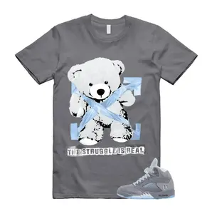 5 Wolf Grey 2026 Ice Blue Light Graphite White Icy T Shirt, Wolf Grey 5 Shirt, 100% Cotton, Classic Fit, Unisex Shirt Gift, Menswear Top
